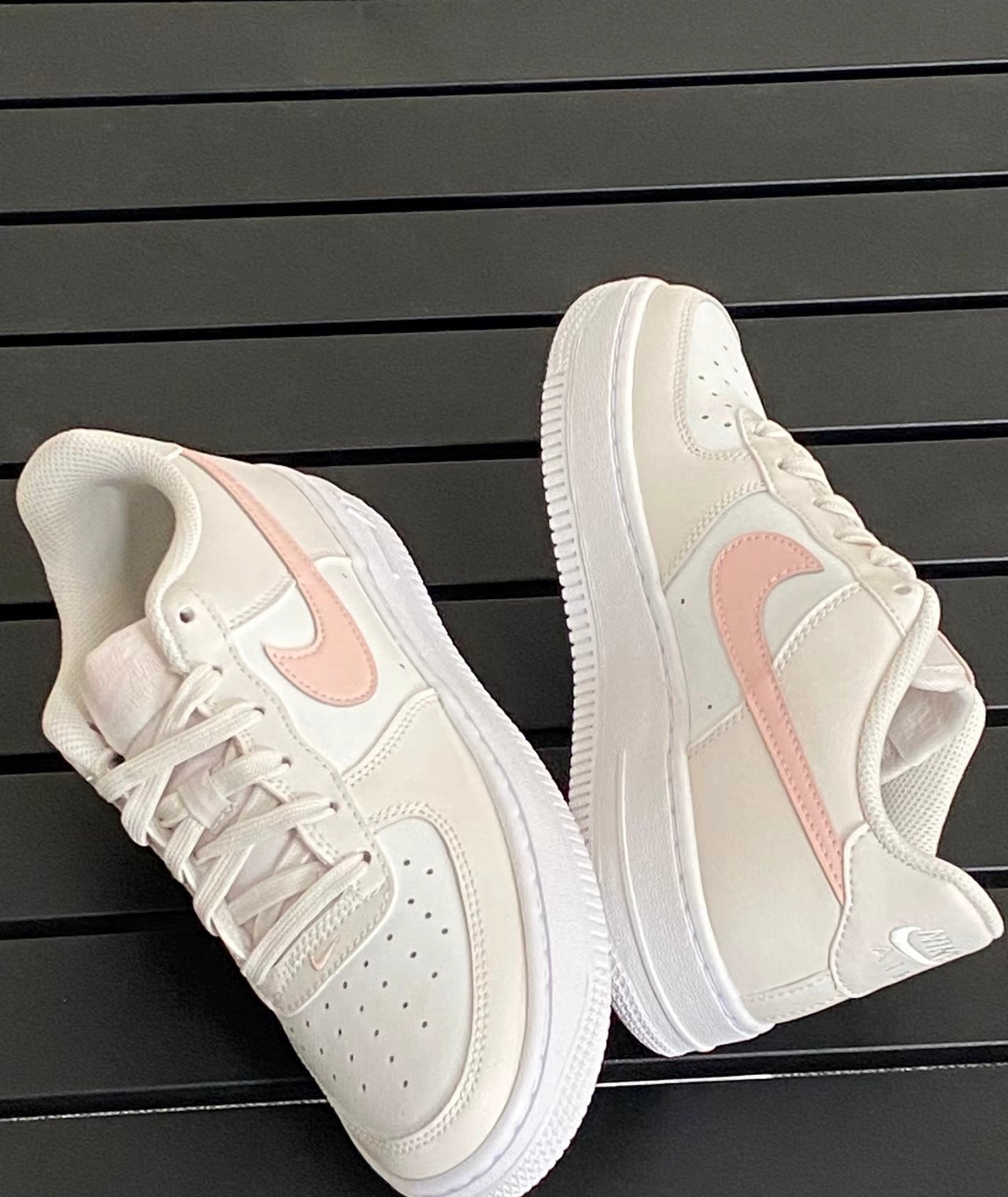Nike Air Force GS 灰白粉 (FV5948-006)